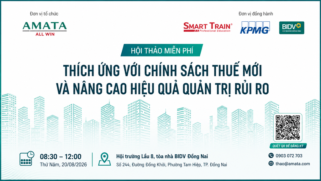 Hội thảo: Thích ứng với chính sách thuế mới và nâng cao hiệu quả quản trị rủi ro